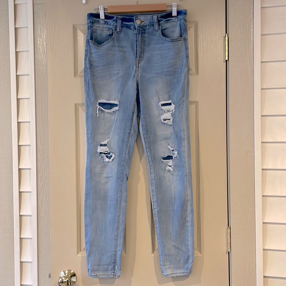 Distressed jeans